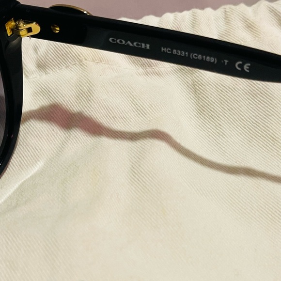 Coach Black and Gold Sunglasses - Picture 15 of 15